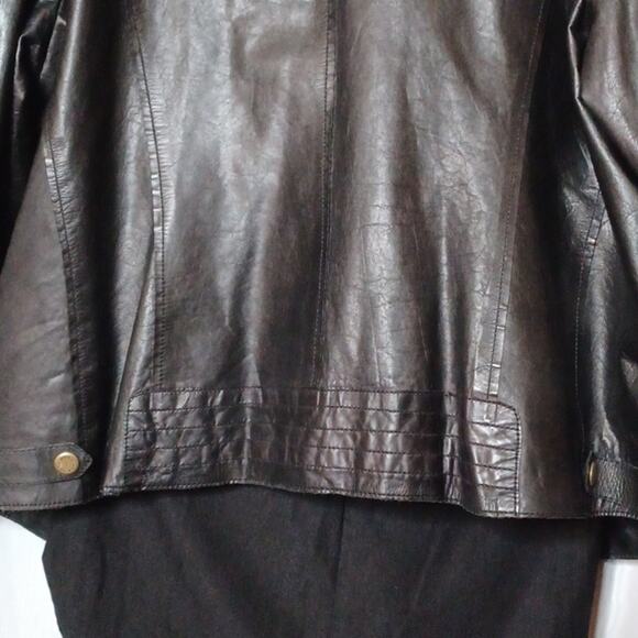 ANDREW MARC New York Women's Black Genuine Leather Jacket. 2X - Picture 11 of 16